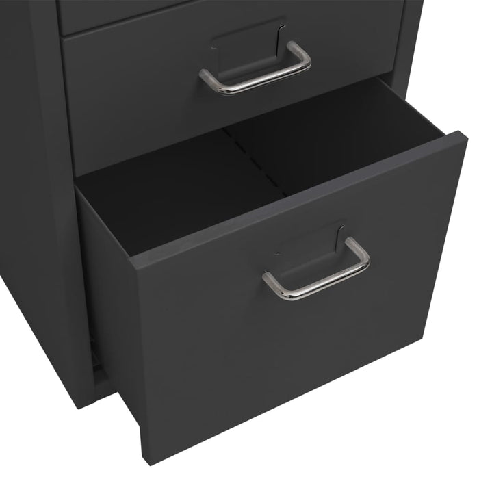 Mobile File Cabinet Anthracite 28X41X69 Cm Metal Ttpkop