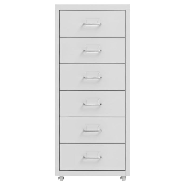 Mobile File Cabinet Grey 28X41X69 Cm Metal Ttpkoi