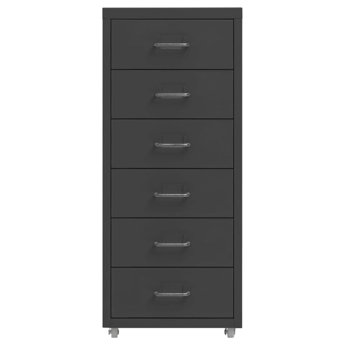 Mobile File Cabinet Anthracite 28X41X69 Cm Metal Ttpkok
