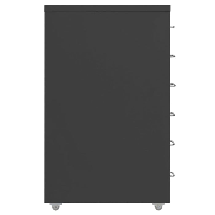 Mobile File Cabinet Anthracite 28X41X69 Cm Metal Ttpkok