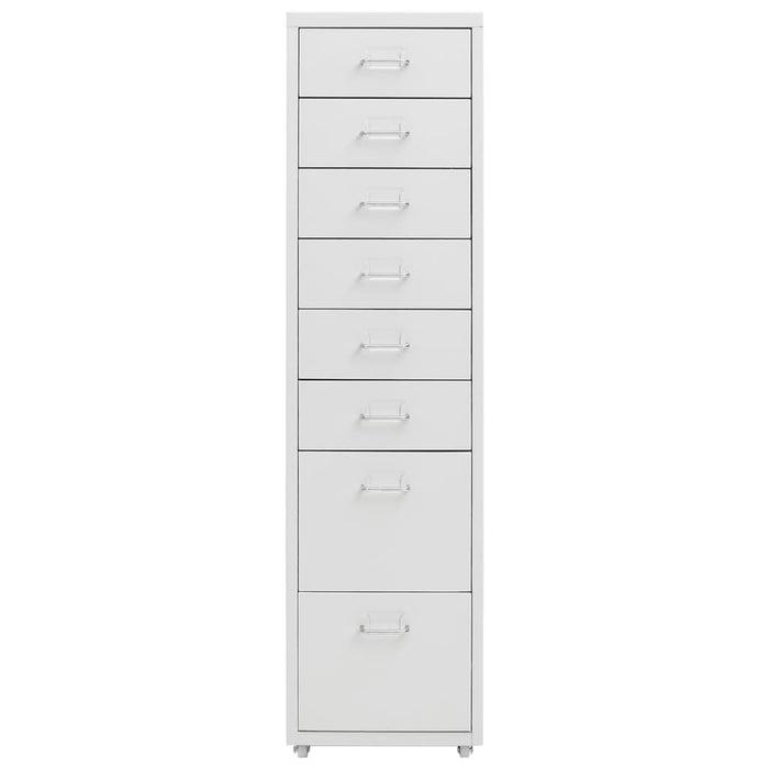Mobile File Cabinet Grey 28X41X109 Cm Metal Ttpkxo