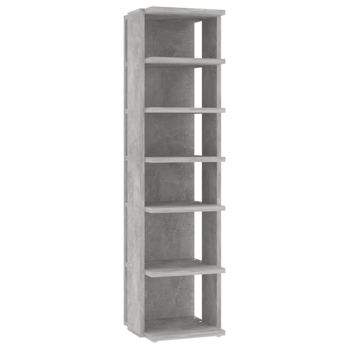 Shoe Cabinet Concrete Grey 27.5X27X102 Cm Engineered Wood Nbnakt