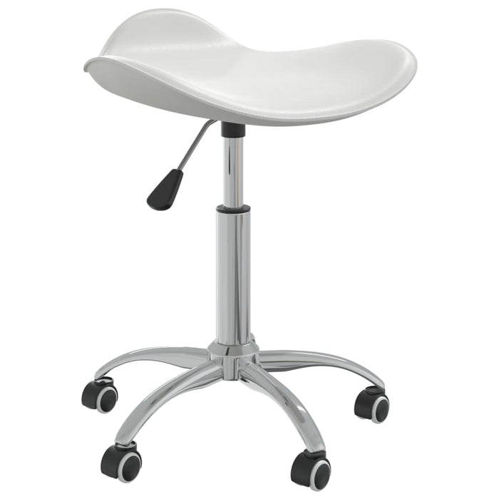 Swivel Dining Chair White Faux Leather Tbnnplp
