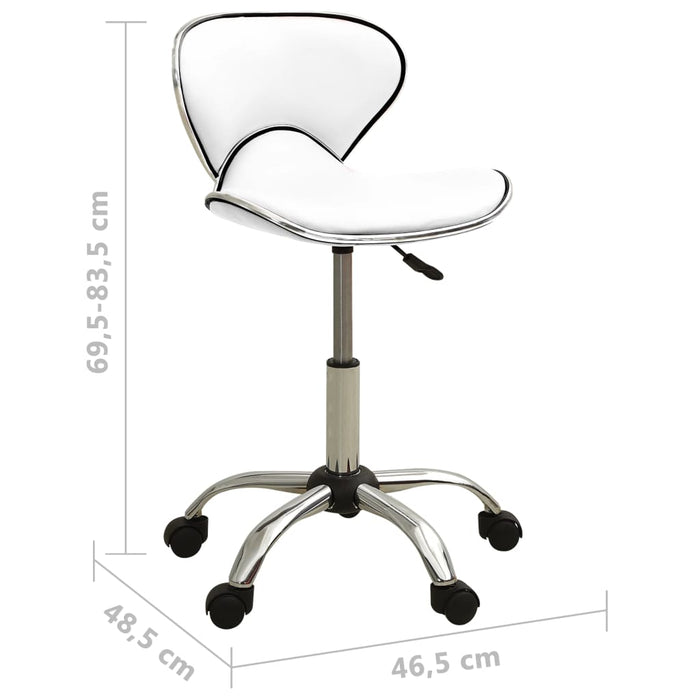 Office Chair White Faux Leather Tbnnlxp