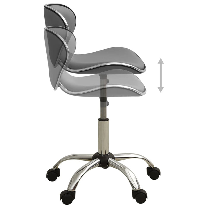 Office Chair Grey Faux Leather Tbnnltb