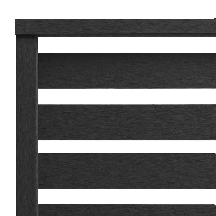 Fence Panel Wpc 180X180 Cm Black Tonooo