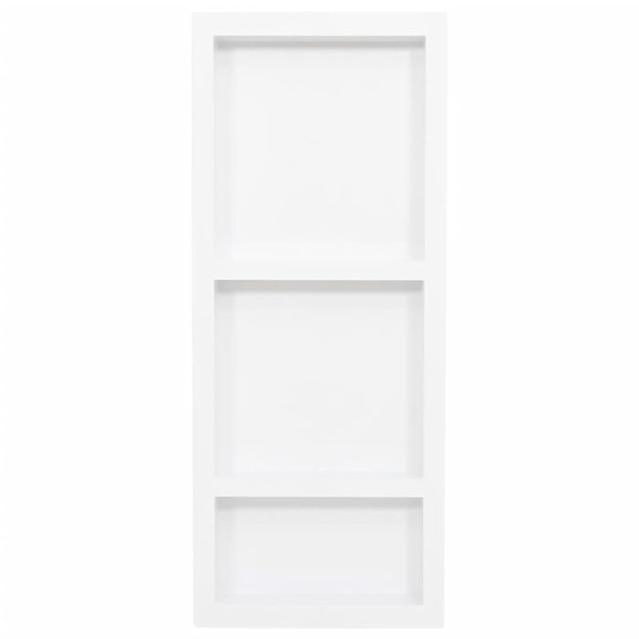 Shower Niche With 3 Compartments Matt White 41X99X9 Cm Opotkk