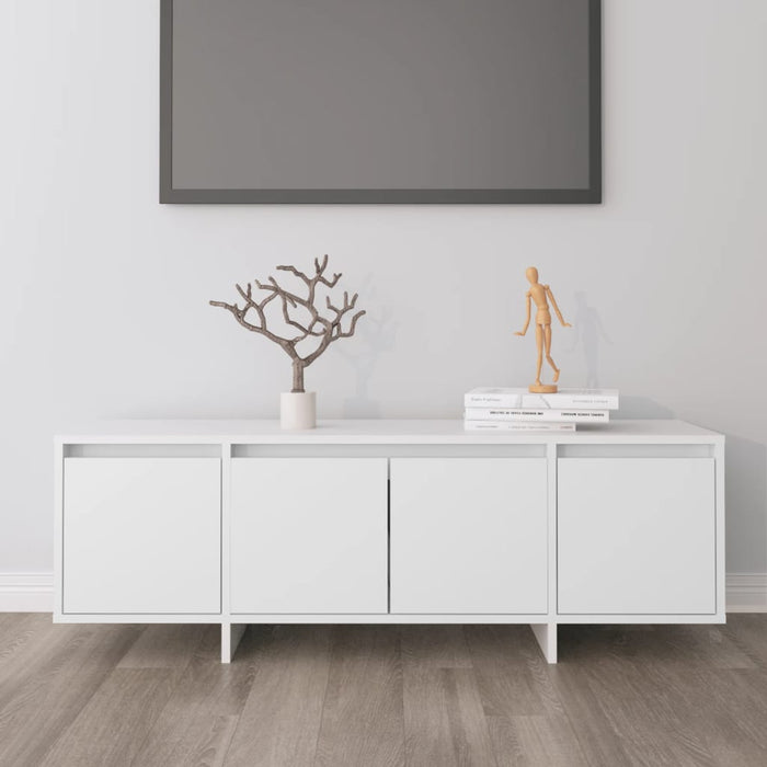 Tv Cabinet White 120X30X40.5 Cm Engineered Wood Nbkpip