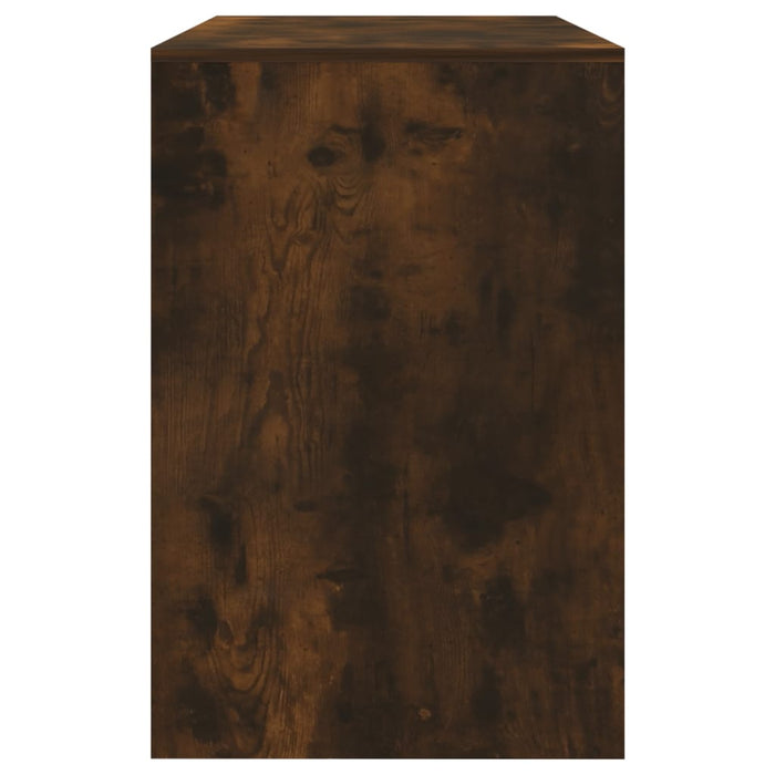 3 Piece Dining Set Smoked Oak Engineered Wood Noxklk