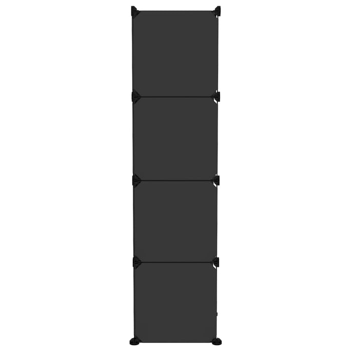 Storage Cube Organiser With 9 Cubes Black Pp Tabpai