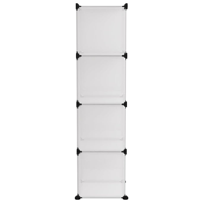 Storage Cube Organiser With 12 Cubes Transparent Pp Tabppb