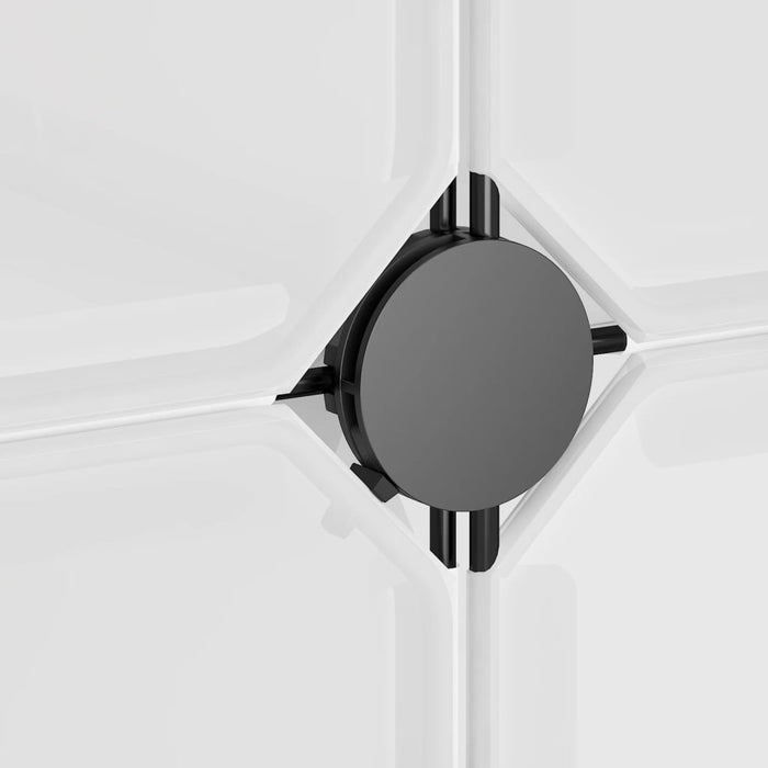 Storage Cube Organiser With 12 Cubes And Doors Transparent Pp Tabppp