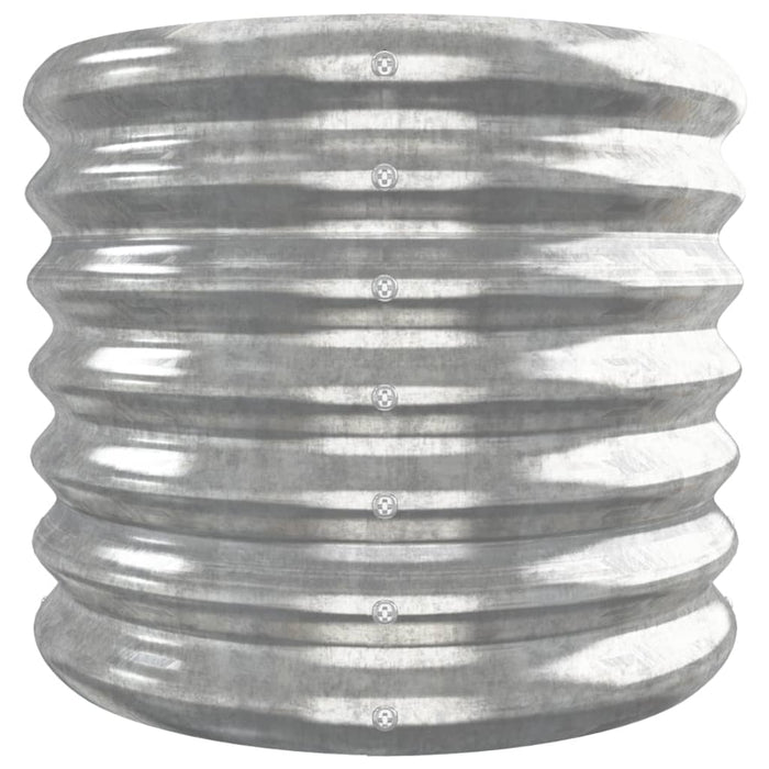 Garden Raised Bed Galvanised Steel 332X40X36 Cm Silver Tonnni