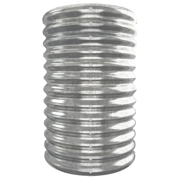 Garden Raised Bed Galvanised Steel 332X40X68 Cm Silver Tonkox