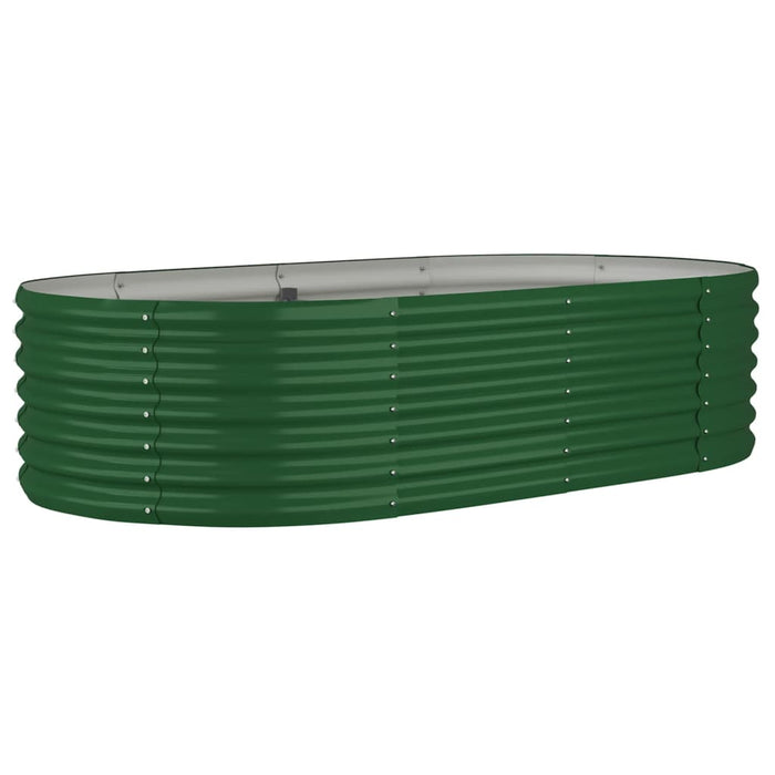 Garden Raised Bed Galvanised Steel 152X80X36 Cm Green Tonkot