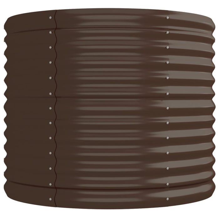 Garden Raised Bed Galvanised Steel 224X80X68 Cm Brown Tonkpp