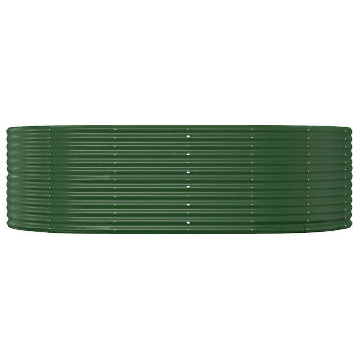 Garden Raised Bed Green 212X140X68 Cm Galvanised Steel Tokbkt