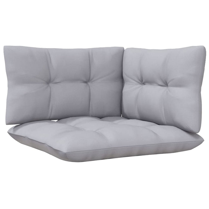4 Piece Garden Lounge Set With Grey Cushions Pinewood Tbklobp