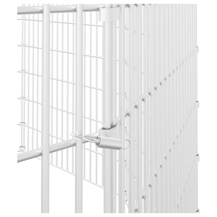 Free Range Animal Enclosure 12-Panel 54X100 Cm Galvanised Iron Oiopna