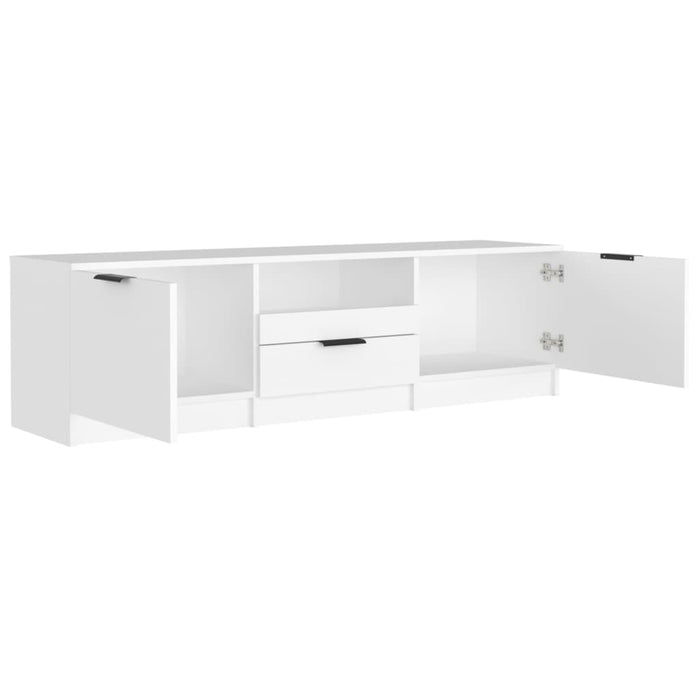 Tv Cabinet White 140X35X40 Cm Engineered Wood Nooaan