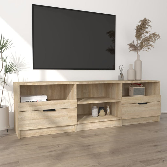 Tv Cabinet Sonoma Oak 150X33.5X45 Cm Engineered Wood Nooalb