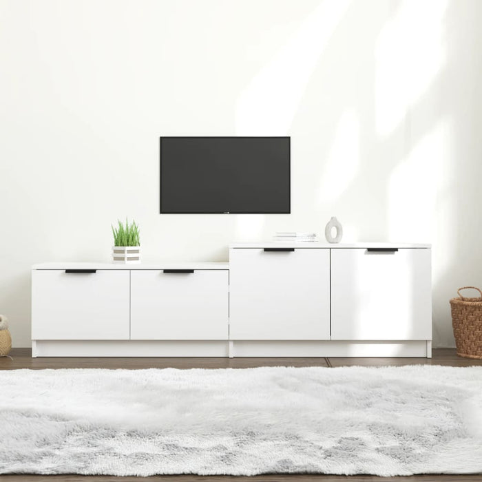 Tv Cabinet White 158.5X36X45 Cm Engineered Wood Nooana