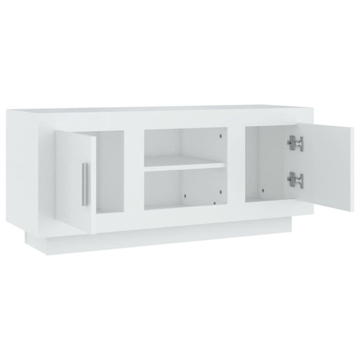 Tv Cabinet White 102X35X45 Cm Engineered Wood Nooikb