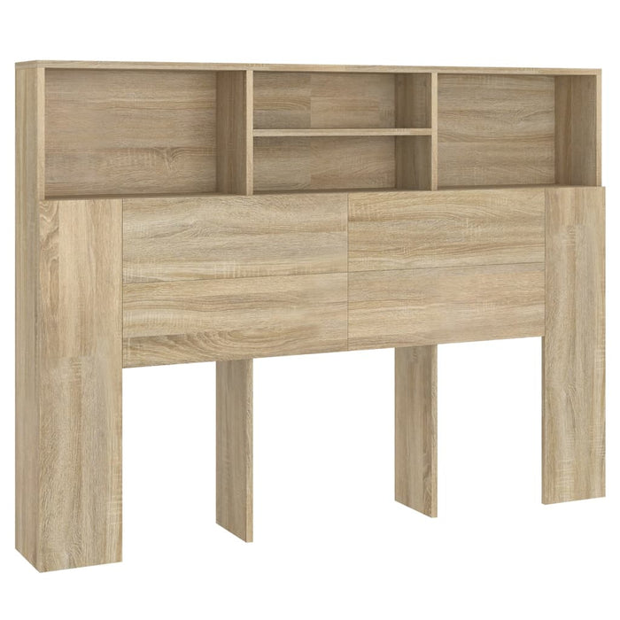 Double Size Headboard Cabinet Sonoma Oak 140 Cm Noonlp