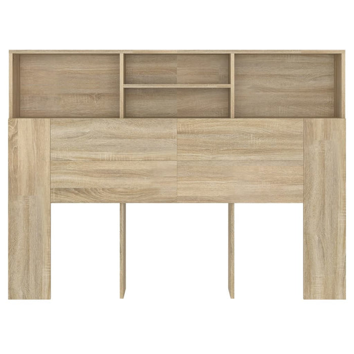 Double Size Headboard Cabinet Sonoma Oak 140 Cm Noonlp