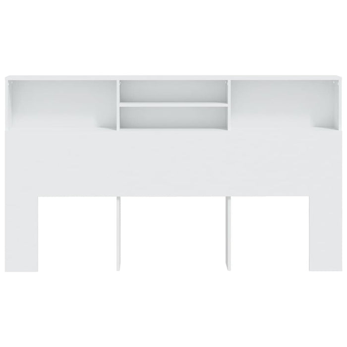 King Size Headboard Cabinet White 180 Cm Noonnb