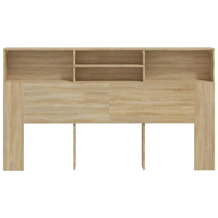 King Size Headboard Cabinet Sonoma Oak 180 Cm Noonnt