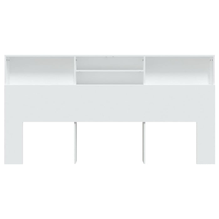 King Size Headboard Cabinet White 200 Cm Noonnk