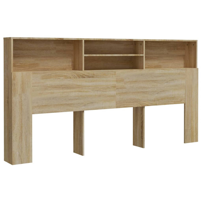 King Size Headboard Cabinet Sonoma Oak 200 Cm Noonkx