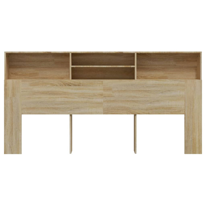 King Size Headboard Cabinet Sonoma Oak 200 Cm Noonkx