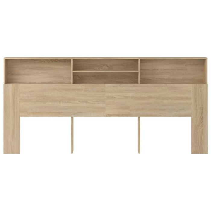 Super King Size Headboard Cabinet Sonoma Oak 220 Cm Nookbo