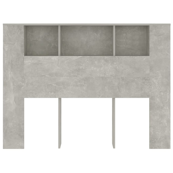 Double Size Headboard Cabinet Concrete Grey 140X18.5X104.5 Cm Nookxk
