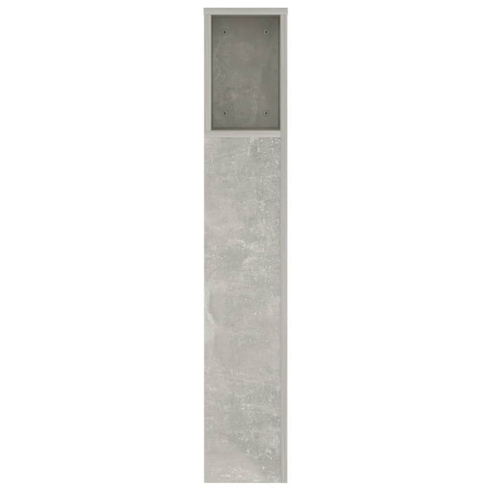 Double Size Headboard Cabinet Concrete Grey 140X18.5X104.5 Cm Nookxk
