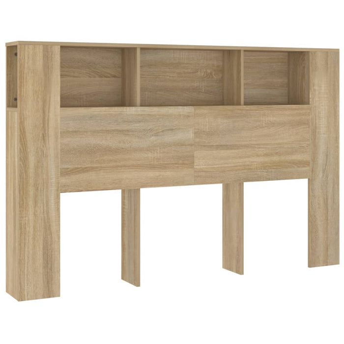 Queen Size Headboard Cabinet Sonoma Oak 160 Cm Nookti
