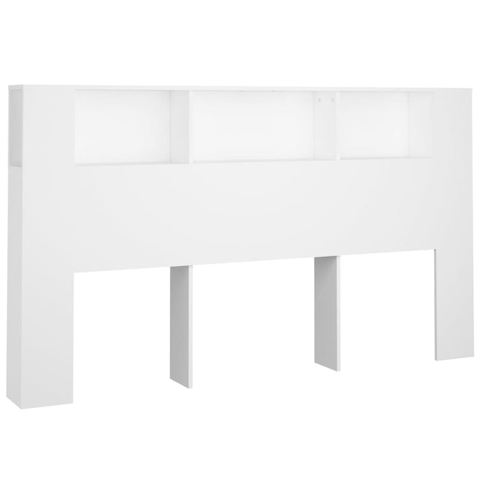 King Size Headboard Cabinet White 180 Cm Nookat