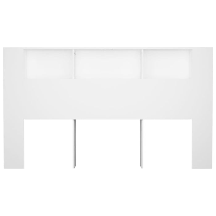 King Size Headboard Cabinet White 180 Cm Nookat