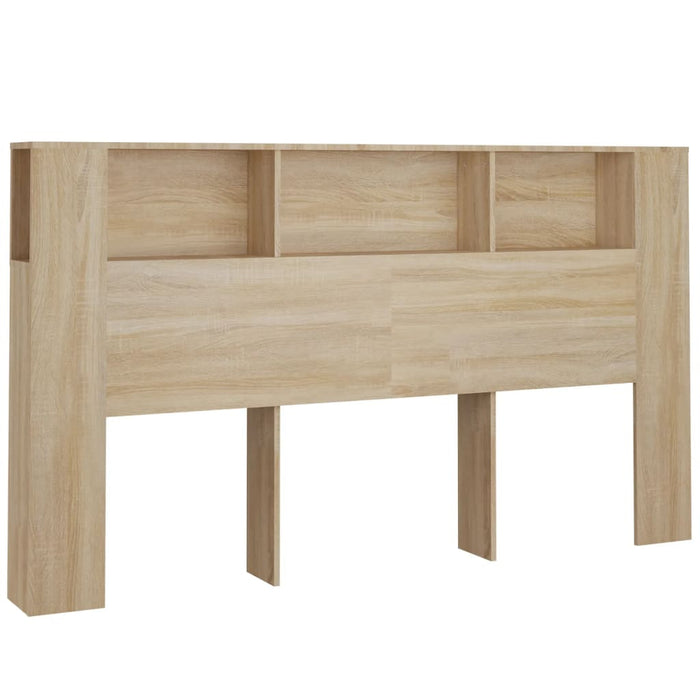 King Size Headboard Cabinet Sonoma Oak 180X18.5X104.5 Cm Nookal