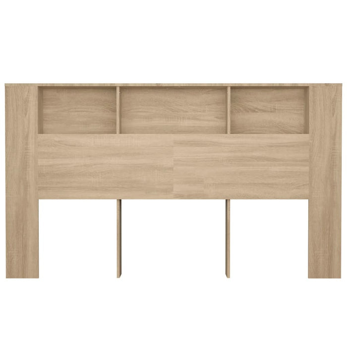 King Size Headboard Cabinet Sonoma Oak 180X18.5X104.5 Cm Nookal