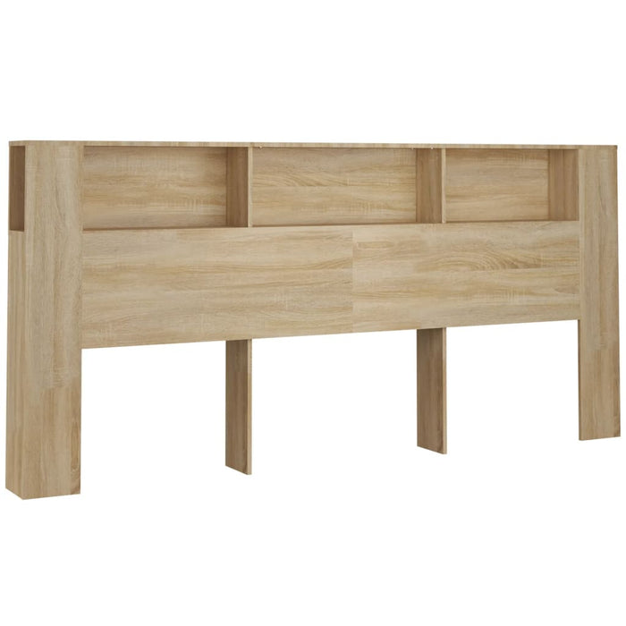 Super King Size Headboard Cabinet Sonoma Oak 220 Cm Nookla
