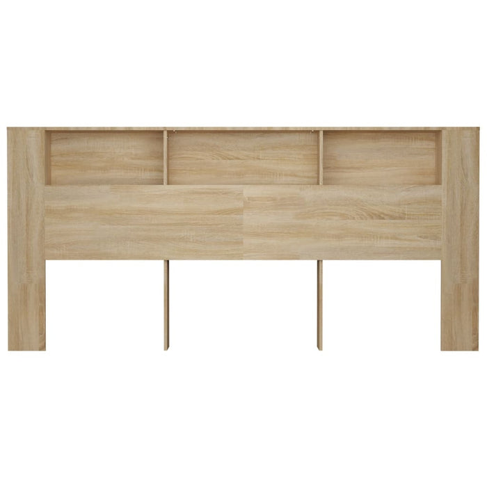 Super King Size Headboard Cabinet Sonoma Oak 220 Cm Nookla