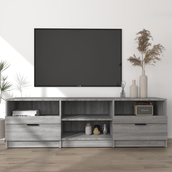 Tv Cabinet Grey Sonoma 150X33.5X45 Cm Engineered Wood Noioop
