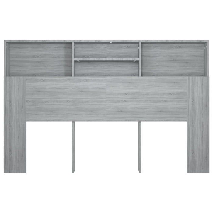 Queen Size Headboard Cabinet Grey Sonoma 160 Cm Noixpt
