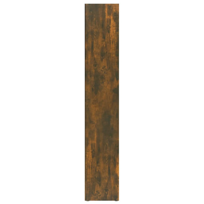 Cd Cabinets 2 Pcs Smoked Oak 21X16X93.5 Cm Engineered Wood Nopton