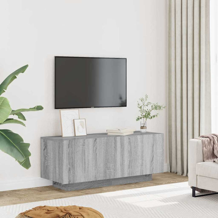 Tv Cabinet Grey Sonoma 100X35X40 Cm Engineered Wood Nopion