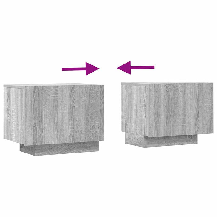 Tv Cabinet Grey Sonoma 100X35X40 Cm Engineered Wood Nopion