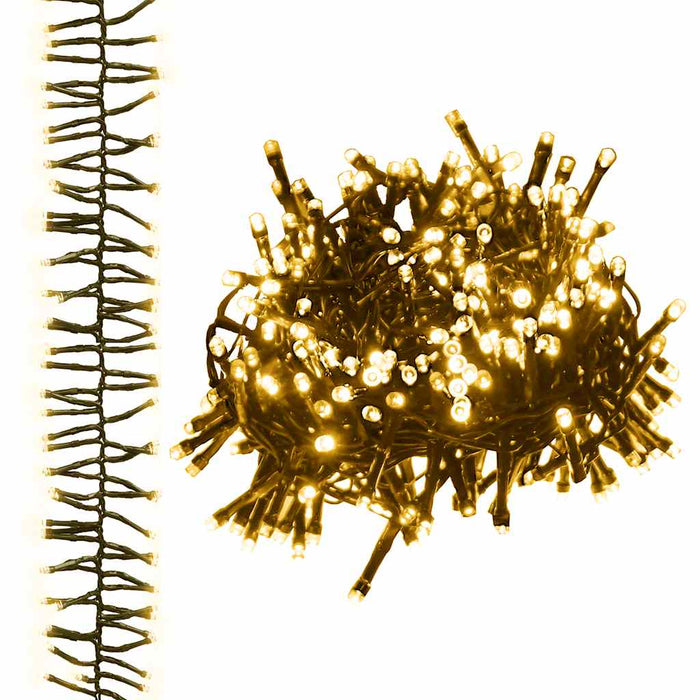 Led Cluster String With 400 Leds Warm White 7.4 M Pvc Tatxta